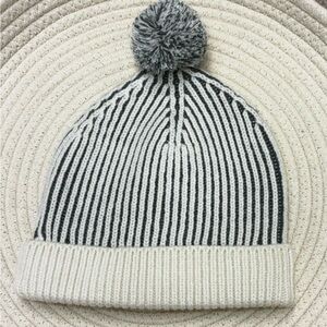 Rylee + cru beanie in green stripe nwt